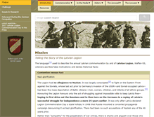 Tablet Screenshot of latvianlegion.org